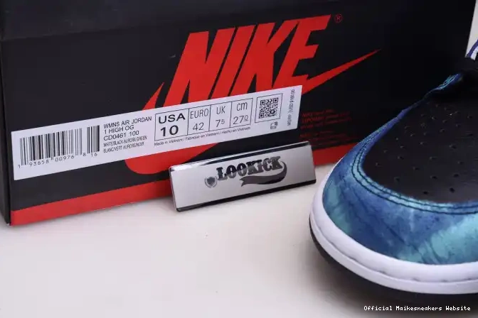 Official Maikesneakers Jordan Air OG Tie-Dye CD0461-100 1 High 0604
